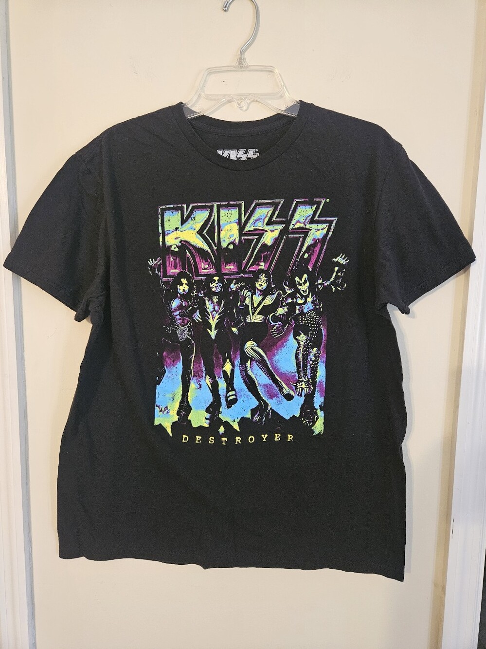 KISS Destroyer black t-shirt. Large